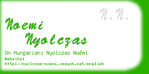 noemi nyolczas business card